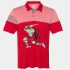Men's Heathered 3-Stripes Colorblocked Polo Thumbnail