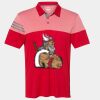 Men's Heathered 3-Stripes Colorblocked Polo Thumbnail