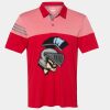 Men's Heathered 3-Stripes Colorblocked Polo Thumbnail