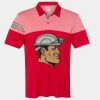 Men's Heathered 3-Stripes Colorblocked Polo Thumbnail