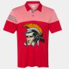 Men's Heathered 3-Stripes Colorblocked Polo Thumbnail