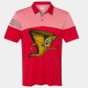 Men's Heathered 3-Stripes Colorblocked Polo Thumbnail