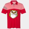 Men's Heathered 3-Stripes Colorblocked Polo Thumbnail