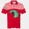 Men's Heathered 3-Stripes Colorblocked Polo Thumbnail