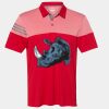 Men's Heathered 3-Stripes Colorblocked Polo Thumbnail