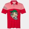 Men's Heathered 3-Stripes Colorblocked Polo Thumbnail