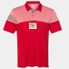 Men's Heathered 3-Stripes Colorblocked Polo Thumbnail