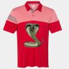 Men's Heathered 3-Stripes Colorblocked Polo Thumbnail