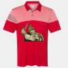 Men's Heathered 3-Stripes Colorblocked Polo Thumbnail
