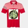 Men's Heathered 3-Stripes Colorblocked Polo Thumbnail
