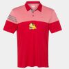 Men's Heathered 3-Stripes Colorblocked Polo Thumbnail