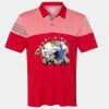 Men's Heathered 3-Stripes Colorblocked Polo Thumbnail