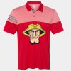 Men's Heathered 3-Stripes Colorblocked Polo Thumbnail