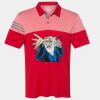 Men's Heathered 3-Stripes Colorblocked Polo Thumbnail