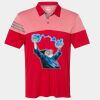 Men's Heathered 3-Stripes Colorblocked Polo Thumbnail