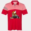 Men's Heathered 3-Stripes Colorblocked Polo Thumbnail