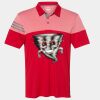 Men's Heathered 3-Stripes Colorblocked Polo Thumbnail