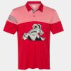 Men's Heathered 3-Stripes Colorblocked Polo Thumbnail