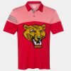 Men's Heathered 3-Stripes Colorblocked Polo Thumbnail