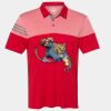 Men's Heathered 3-Stripes Colorblocked Polo Thumbnail