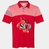 Men's Heathered 3-Stripes Colorblocked Polo Thumbnail