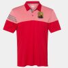 Men's Heathered 3-Stripes Colorblocked Polo Thumbnail