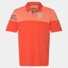 Men's Heathered 3-Stripes Colorblocked Polo Thumbnail