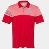 Men's Heathered 3-Stripes Colorblocked Polo Thumbnail