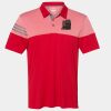 Men's Heathered 3-Stripes Colorblocked Polo Thumbnail