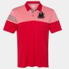Men's Heathered 3-Stripes Colorblocked Polo Thumbnail