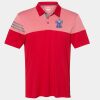 Men's Heathered 3-Stripes Colorblocked Polo Thumbnail
