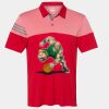 Men's Heathered 3-Stripes Colorblocked Polo Thumbnail