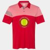 Men's Heathered 3-Stripes Colorblocked Polo Thumbnail