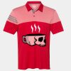 Men's Heathered 3-Stripes Colorblocked Polo Thumbnail