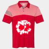 Men's Heathered 3-Stripes Colorblocked Polo Thumbnail