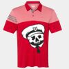 Men's Heathered 3-Stripes Colorblocked Polo Thumbnail