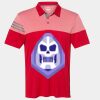 Men's Heathered 3-Stripes Colorblocked Polo Thumbnail