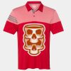 Men's Heathered 3-Stripes Colorblocked Polo Thumbnail