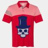 Men's Heathered 3-Stripes Colorblocked Polo Thumbnail