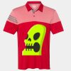 Men's Heathered 3-Stripes Colorblocked Polo Thumbnail