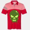 Men's Heathered 3-Stripes Colorblocked Polo Thumbnail