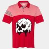 Men's Heathered 3-Stripes Colorblocked Polo Thumbnail