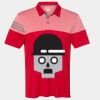 Men's Heathered 3-Stripes Colorblocked Polo Thumbnail