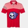 Men's Heathered 3-Stripes Colorblocked Polo Thumbnail