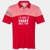 Men's Heathered 3-Stripes Colorblocked Polo Thumbnail